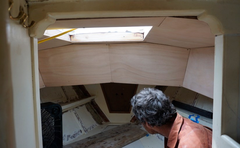 V-Berth Insulation, Part 6, New Plywood&nbsp;Headliner